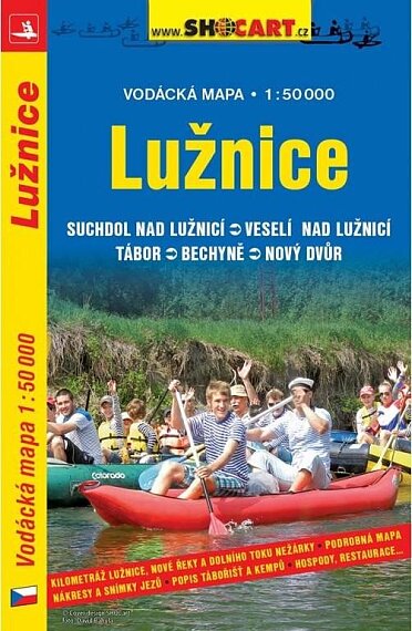 Lužnice vodácká mapa 1:50 000