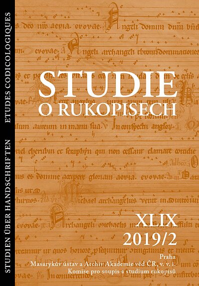 Studie o rukopisech XLIX 2/2019