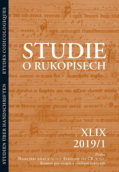 Studie o rukopisech XLIX 1/2019