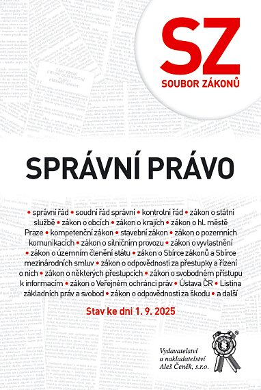 Správní právo - soubor zákonů (1.9.2025)