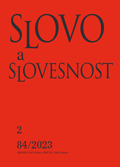 Slovo a slovesnost 2/2023