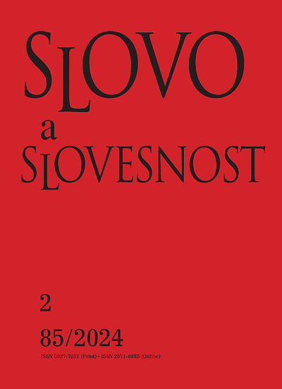Slovo a slovesnost 2/2024