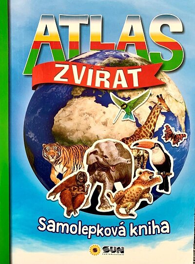 Atlas zvířat Samolepková kniha