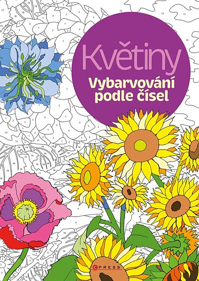 Květiny. Vybarvování podle čísel