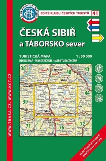 Česká Sibiř a Táborsko sever 1:50 000 KČT 41