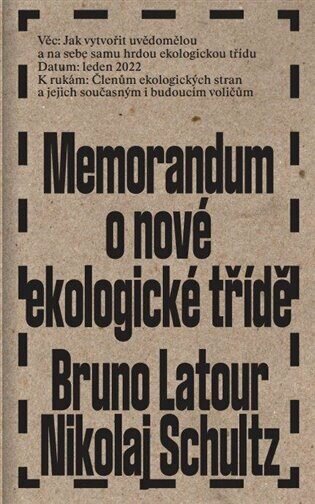 Memorandum o nové ekologické třídě