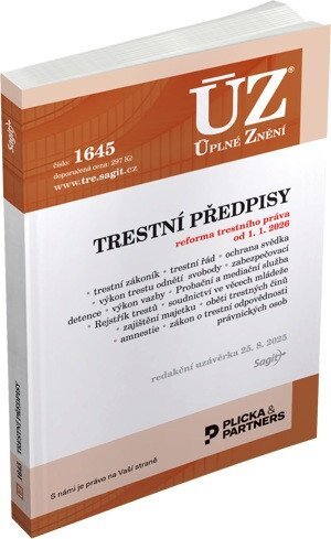 ÚZ 1645 Trestní předpisy reforma trestního práva od1.1.2026