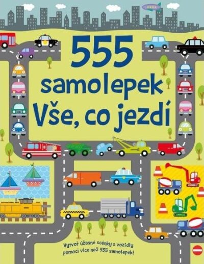 555 samolepek Vše, co jezdí