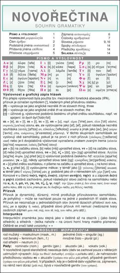 Novořečtina souhrn gramatiky skládačka