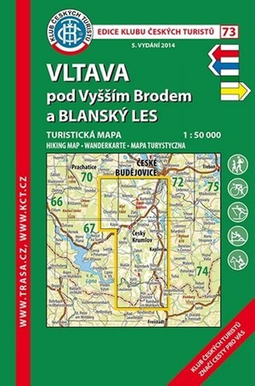 Vltava pod Vyšším Brodem a Blanenský kraj 1:50 000