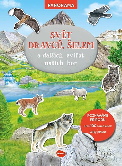 Samolepky - Svět dravců, šelem a dalších zvířat