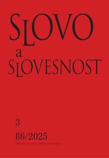 Slovo a slovesnost 3/2025
