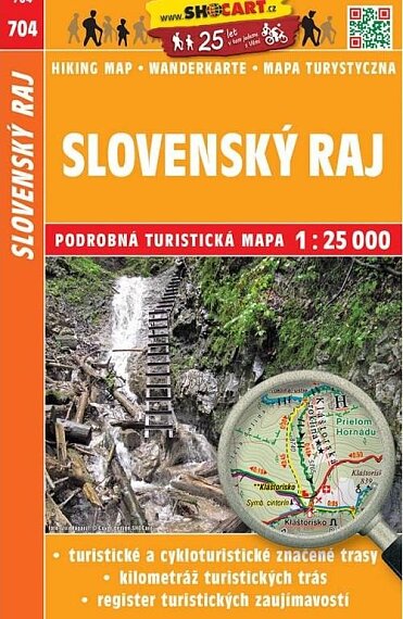 Slovenský raj 1:25 000 turistická mapa