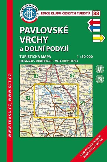 Pavlovské vrchy a Dolní Podyjí 1:50 000