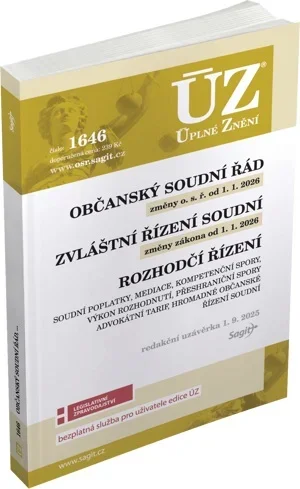 ÚZ 1646 Občanský soudní řád,Zvláštní řízení soudní,Rozhodčí řízení