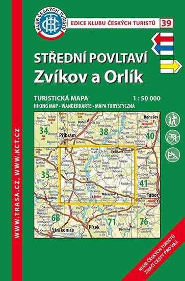 Střední Povltaví,Zvíkov 1:50 000 7.vydání  KČT 39