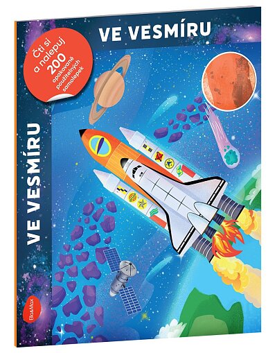 Ve vesmíru - Čti si a nalepuj