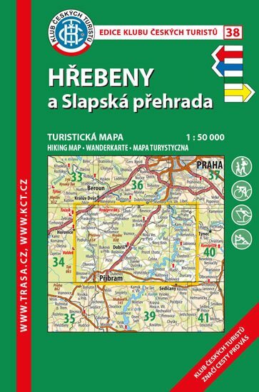 Hřebeny a Slapská přehrada 1:50 000 9. vyd.