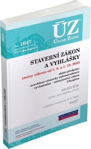 ÚZ 1647 Stavební zákon a vyhlášky