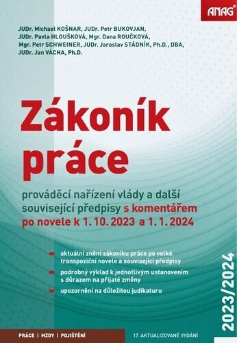 Zákoník práce s komentářem po novele k 1.10.2023 a 1.1.2024