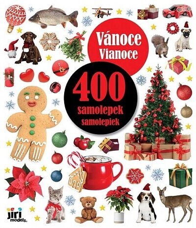 400 samolepek Vánoce