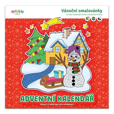 Adventní kalendář  Vánoční omalovánky