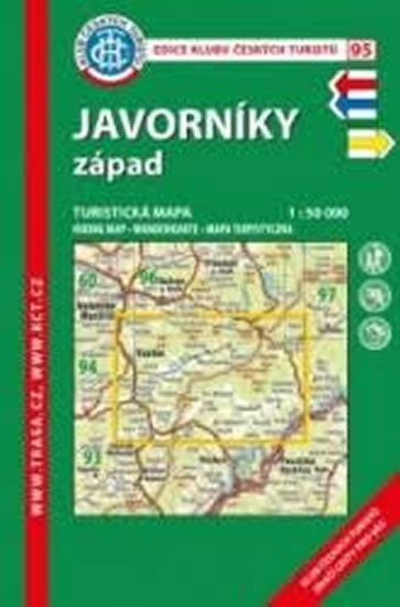 Javorníky západ 1:50 000