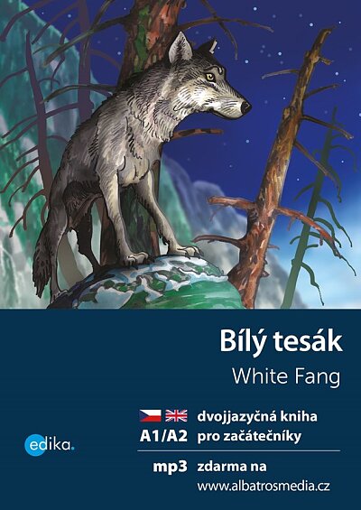 Bílý tesák A1/A2 dvojjazyčná kniha pro začátečníky