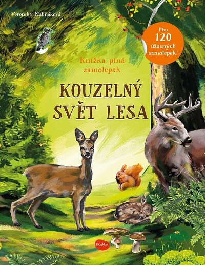 Kouzelný svět lesa knížka plná samolepek