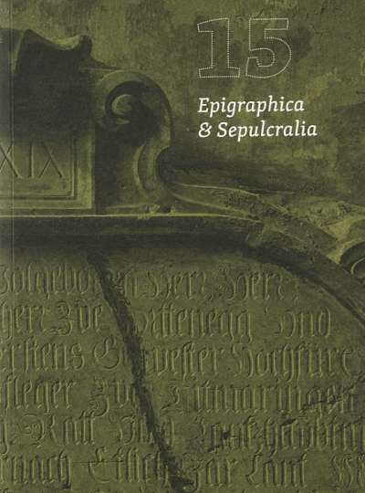 Epigraphica & Sepulcralia 15