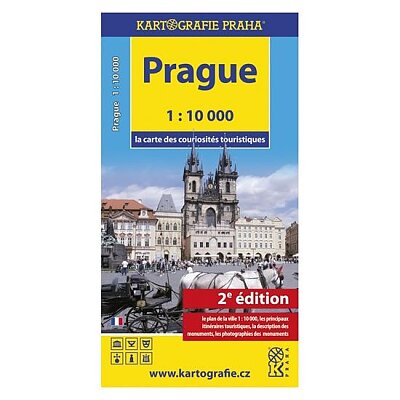 Prague 1:10 000 la carte des couriosités touristiques