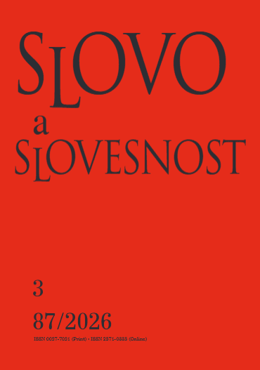Slovo a slovesnost 3/2026
