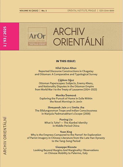 Archiv orientální 1/2025