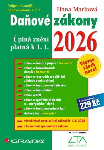 Daňové zákony 2026 Grada