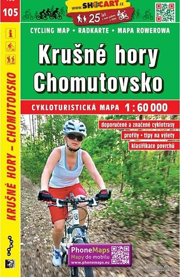 Krušné hory Chomutovsko cykloturistická mapa 1:60 000