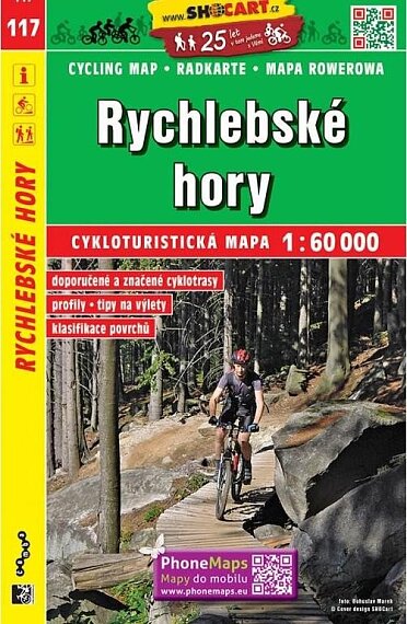 Rychlebské hory 1:60 000 cykloturistická mapa