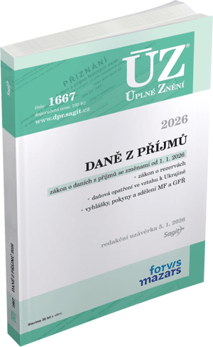 ÚZ 1667 Daně z příjmů 2026