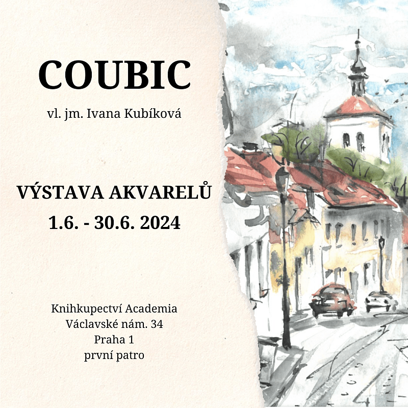 Výstava akvarelů Ivany Kubíkové - COUBIC