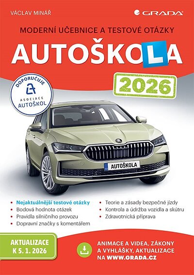 Autoškola 2026 Moderní učebnice a testové otázky