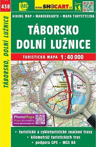 Táborsko Dolní Lužnice 1:40 000 turistická mapa