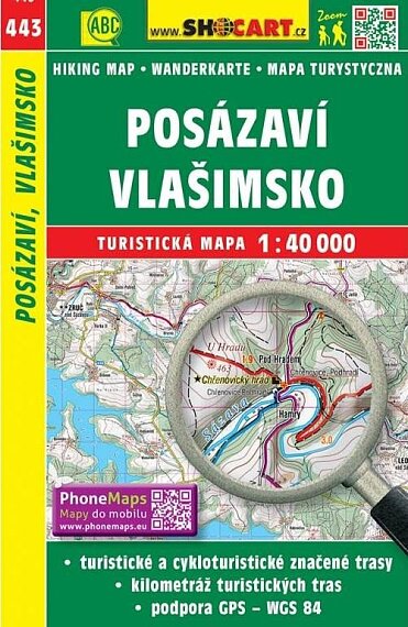 Posázaví, Vlašimsko 1 : 40 000 turistická mapa