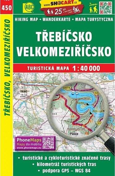 Třebíčsko, Velkomezeříčsko  1:40 000 turistická mapa