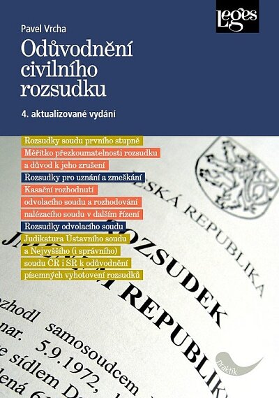 Odůvodnění civilního rozsudku 4. aktualizované vydání