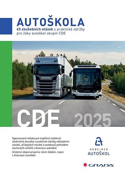 Autoškola CDE 2025 - 45 zkušebních otázek z praktické služby pro žaky autoškol CDE