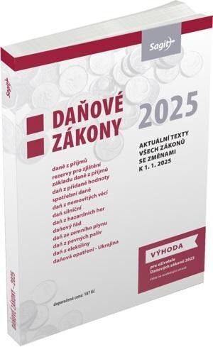 Daňové zákony 2025 - aktualizované texty všech zákonů se změnami k 1. 1. 2025
