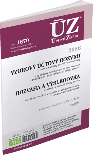 ÚZ č. 1670- Vzorový účtový rozvrh