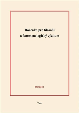 Ročenka pro filosofii a fenomenologický výzkum 2022