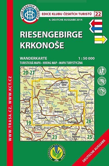 Krkonoše 1:50 000 KČT 22