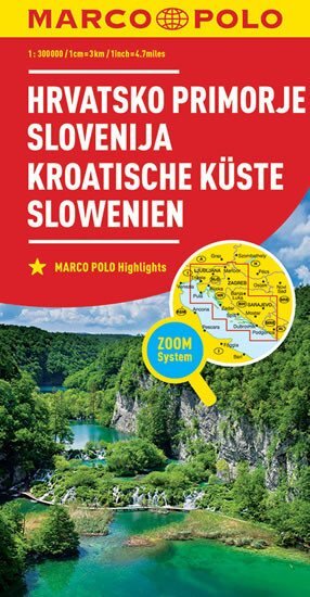 Chorvatské pobřeží, Slovinsko 1:300 000 Automapa