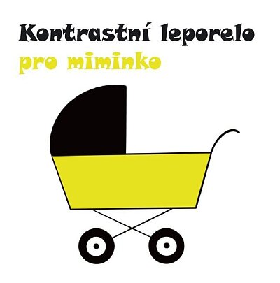 Kontrastní leporelo pro miminko